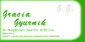 gracia gyurnik business card